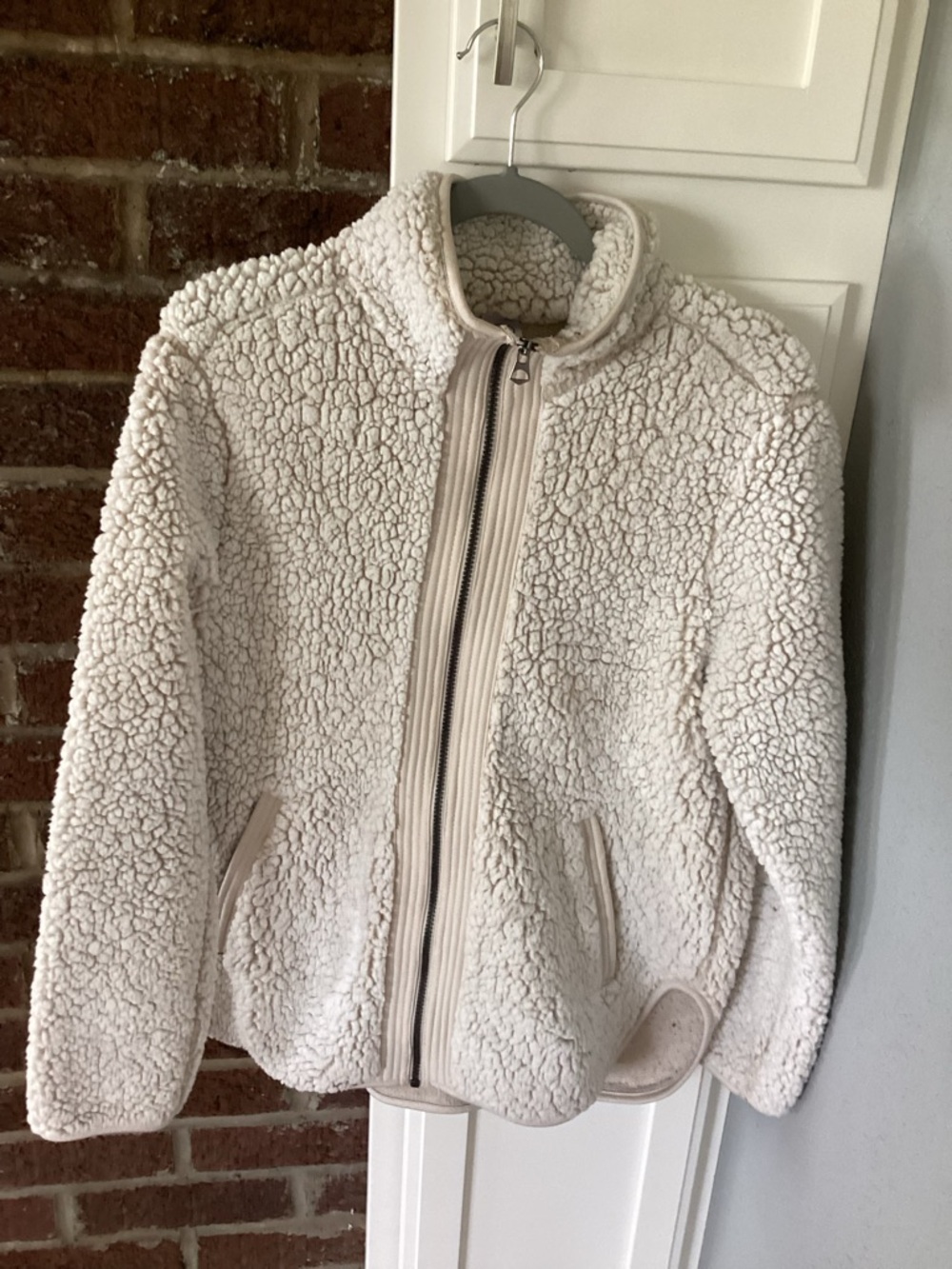 Te Verde Cream Teddy Sherpa Zip Jacket